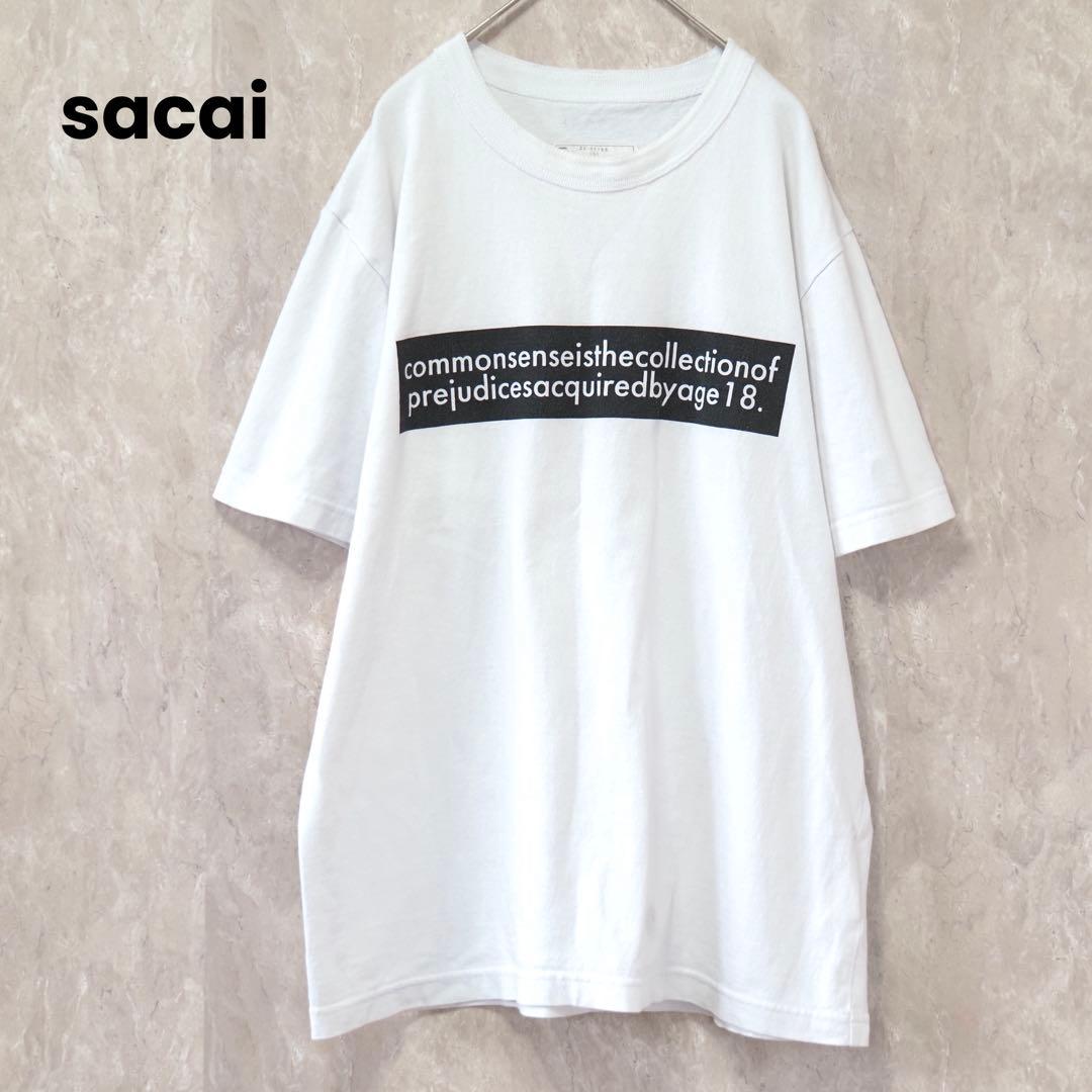 トップス sacai  Einstein wise words tshirt