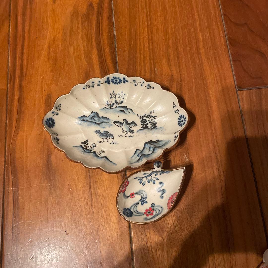 中西申幸　鳥遊戯画　チュン　小鉢と向付けセット　大人気シリーズ