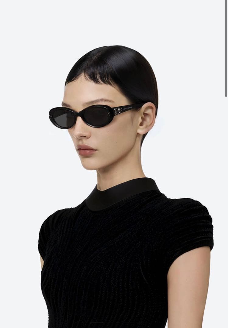 美品 GENTLE MONSTER サングラス COCOA ブラック×シルバー