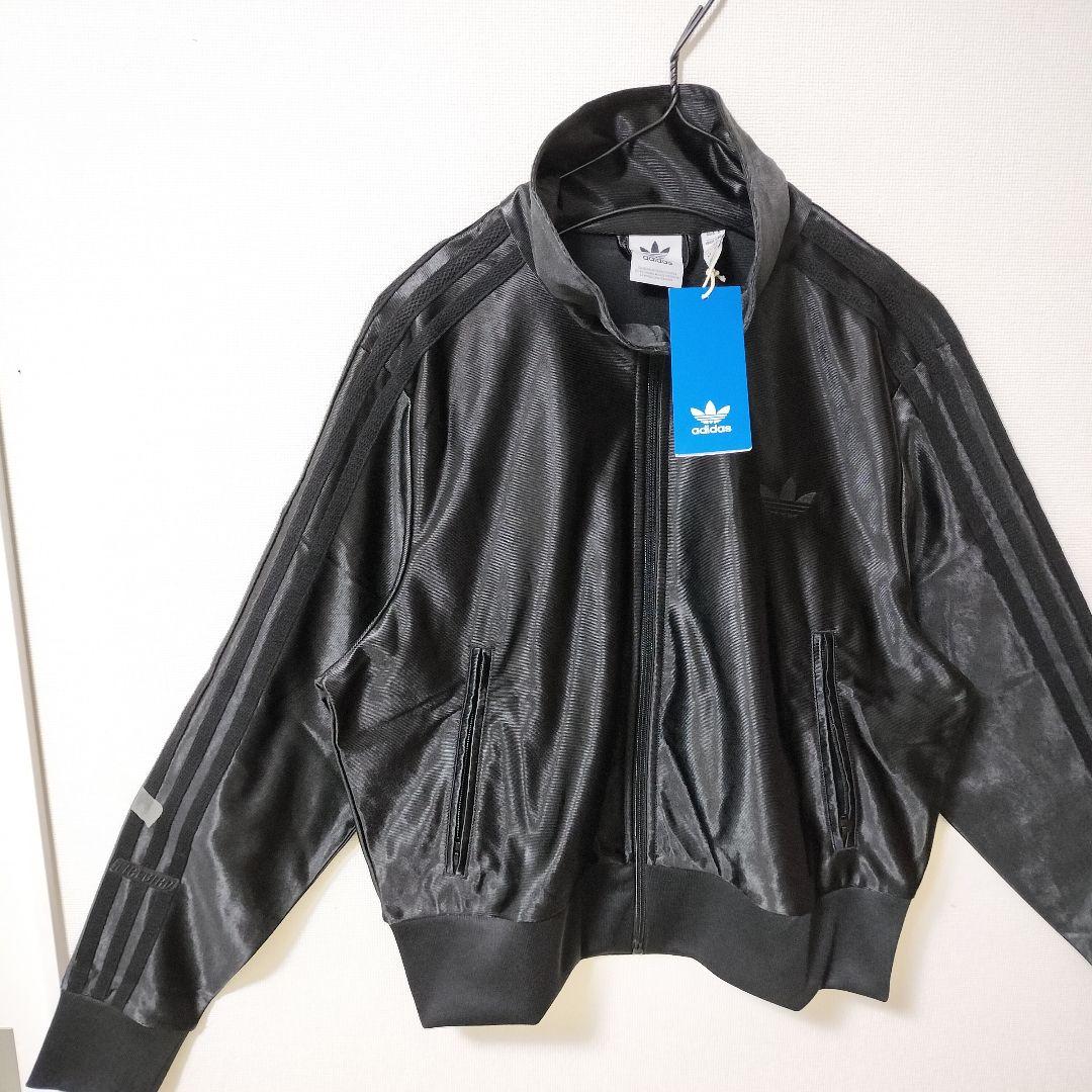 新品 アディダス 黒 フィッティド トラックジャケット ファイヤーバードジャージ