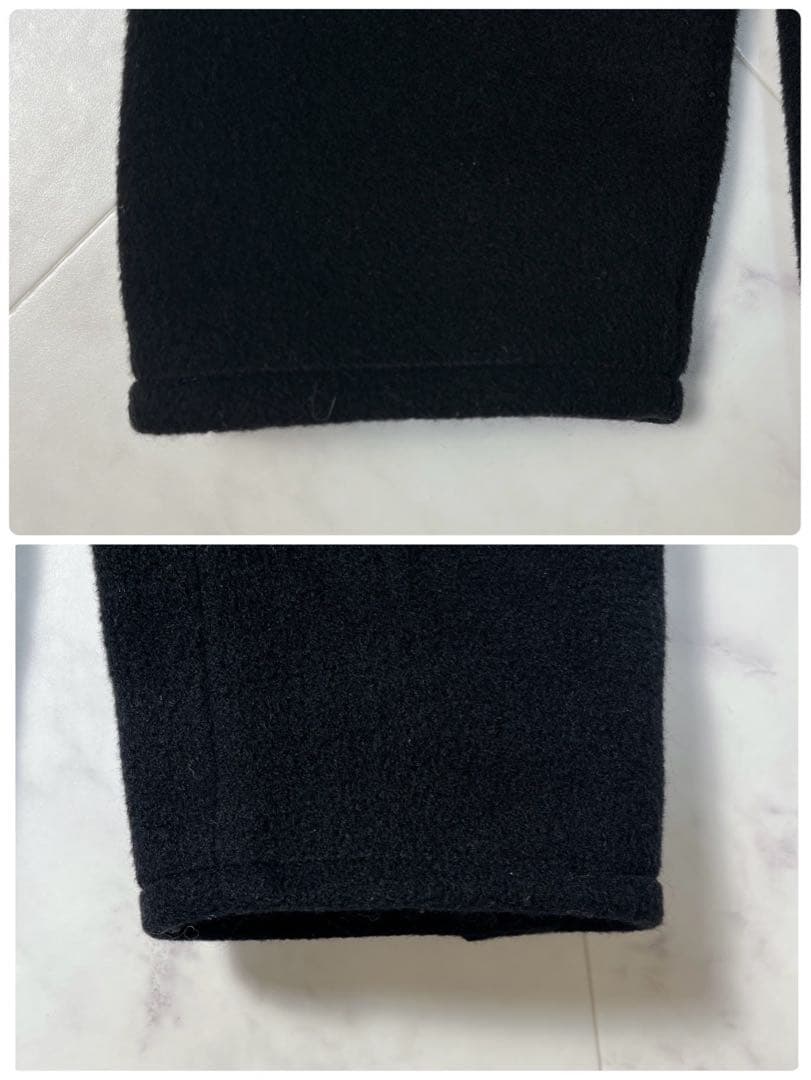 MARELLA マキシ丈　ダブル　ロングコート　カシミヤ混　イタリア製　黒