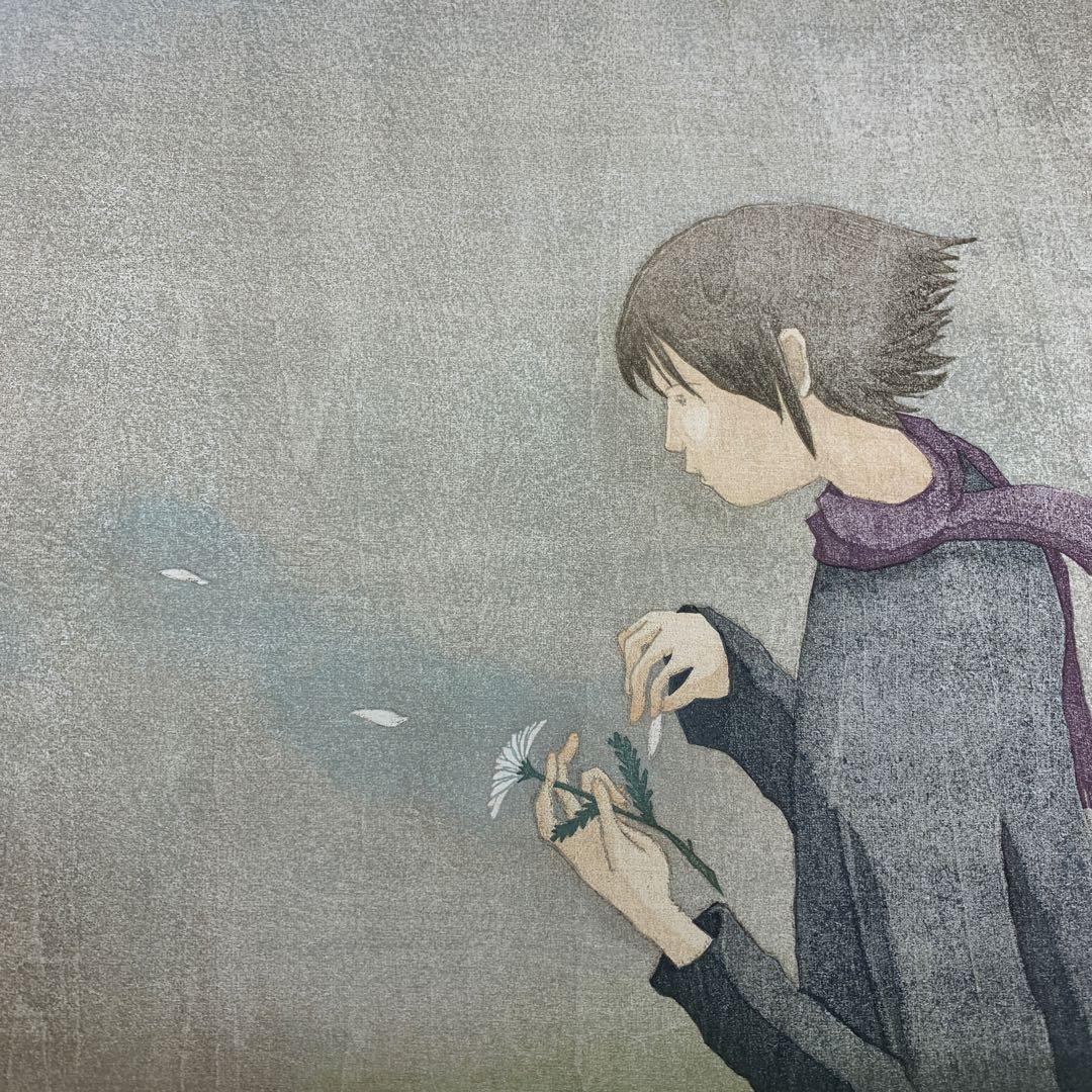 鈴木敦子「花占い」限定10 木版画