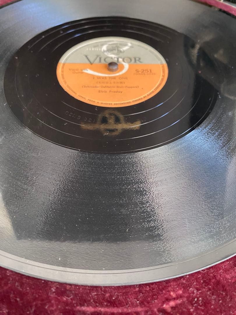 エルヴィス・プレスリー　ハートブレイクホテル　SPレコード