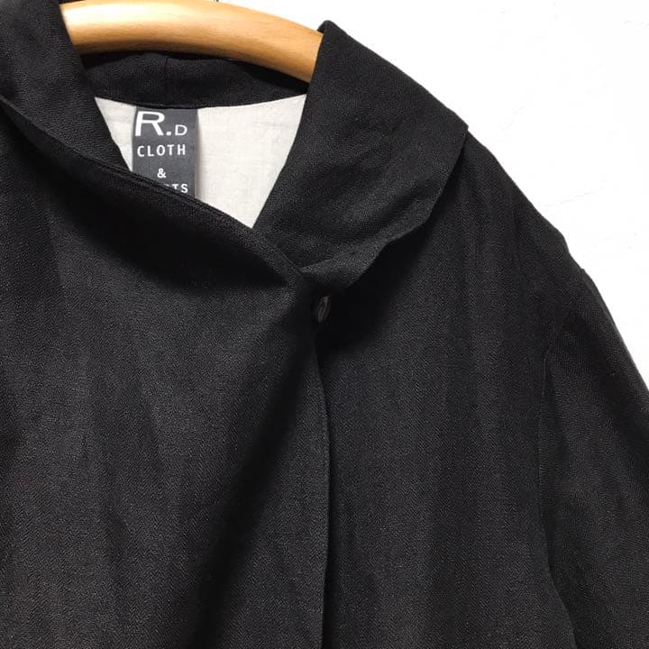 R&D.M.Co-（オールドマンズテーラー）ヘリンボーンリネンガウンコート