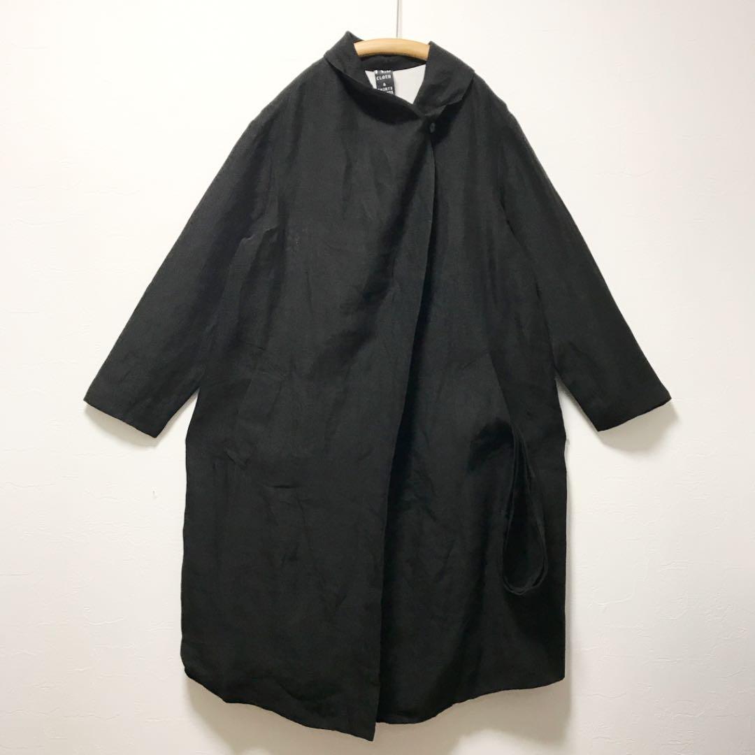 R&D.M.Co-（オールドマンズテーラー）ヘリンボーンリネンガウンコート