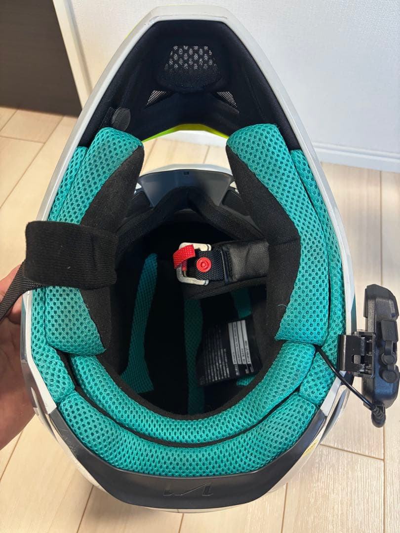 Fox Racing V1 フルフェイスヘルメット グレー/グリーン