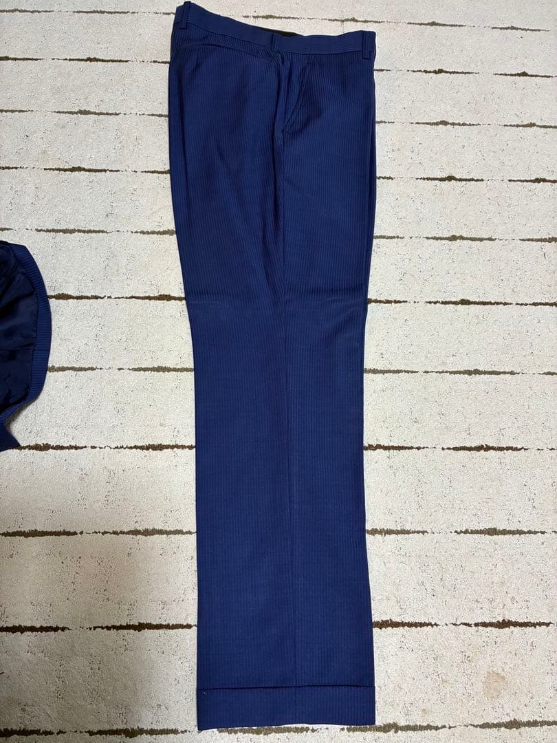 TENORAS ティノラス スリーピーススーツ ブルーM お洒落 裏地赤ライン