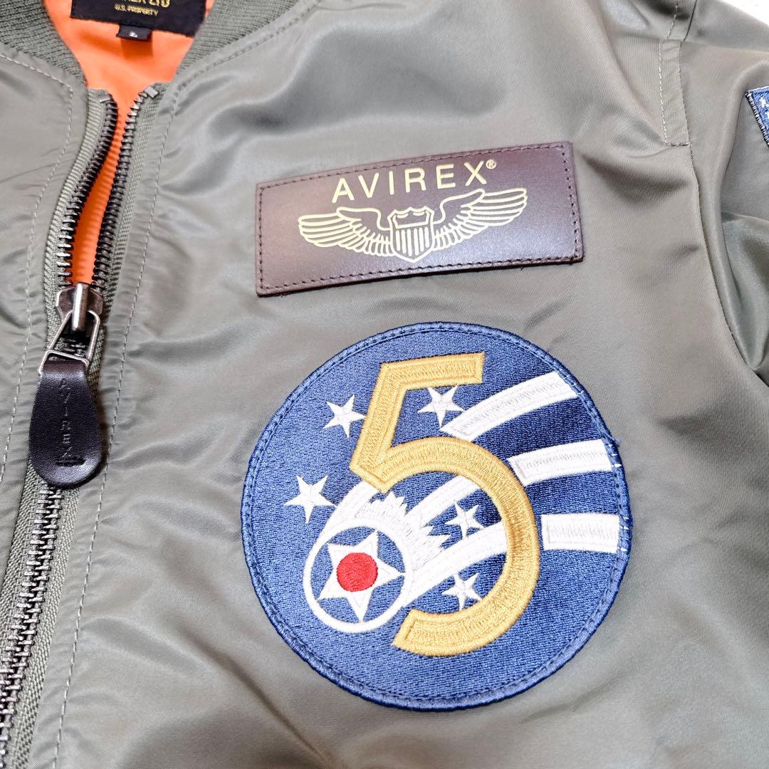 avirex L-2B Spearhead 5th 限定品　ワッペン　刺繍
