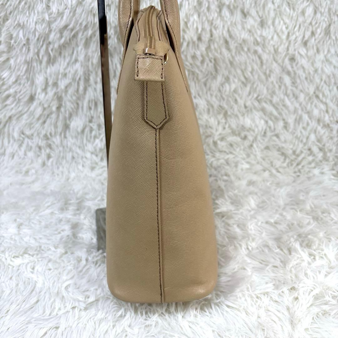 HAMANO 濱野皮革工藝 2WAY サフィアーノレザー　トートバッグ　ベージュ