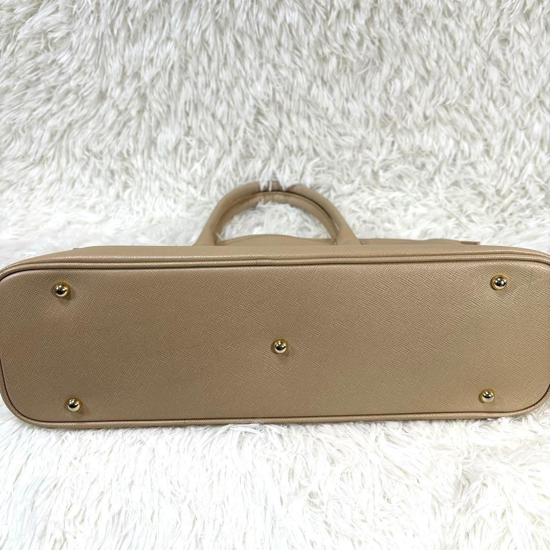 HAMANO 濱野皮革工藝 2WAY サフィアーノレザー　トートバッグ　ベージュ