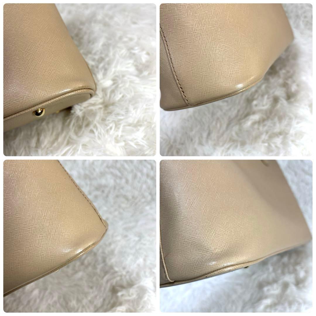 HAMANO 濱野皮革工藝 2WAY サフィアーノレザー　トートバッグ　ベージュ