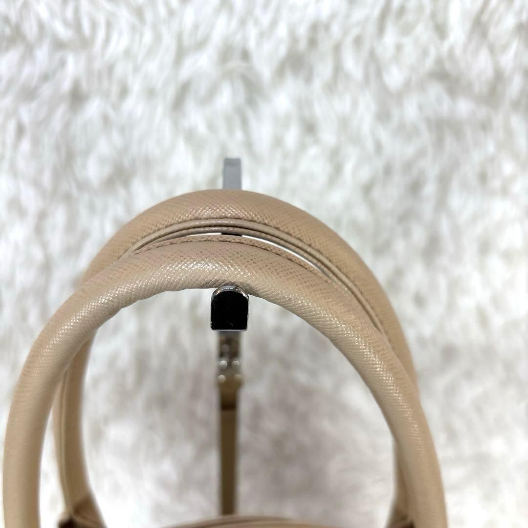 HAMANO 濱野皮革工藝 2WAY サフィアーノレザー　トートバッグ　ベージュ