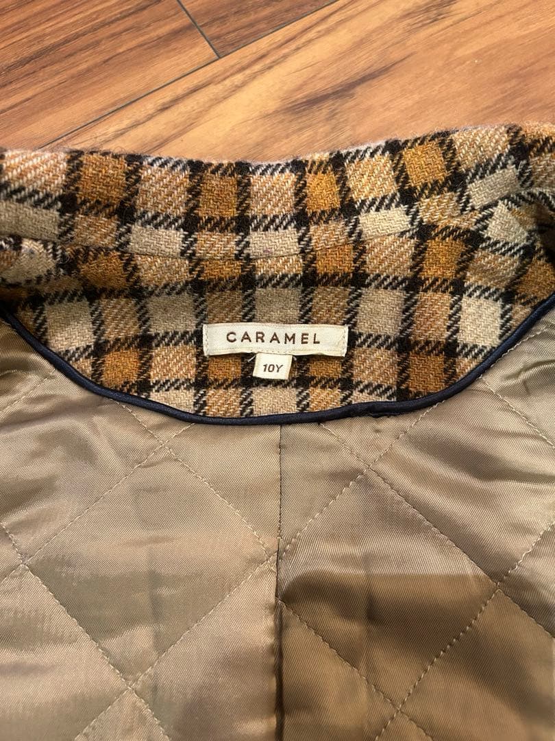 caramel チェックコート　10y(140cm)