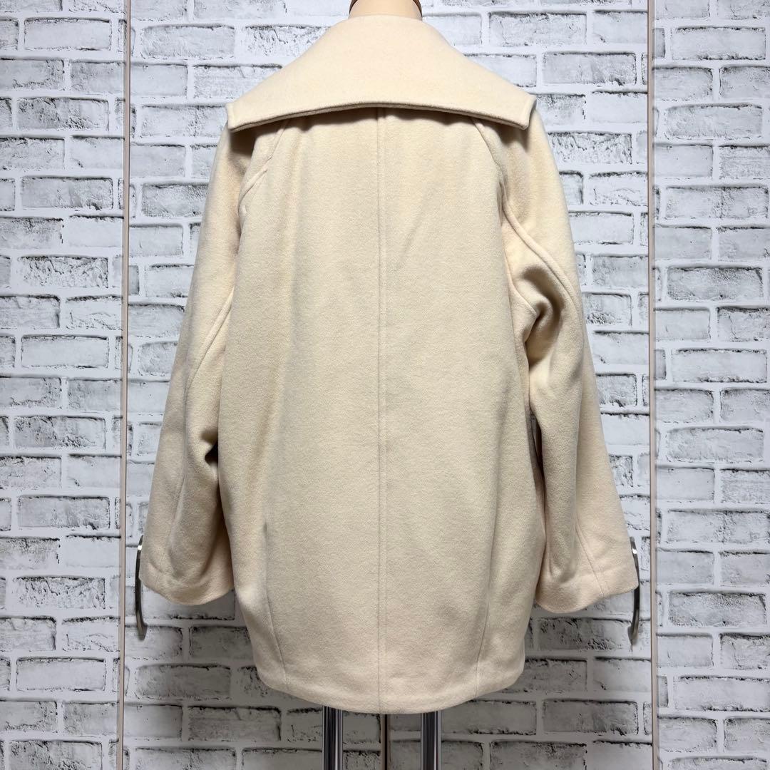 N. Natural Beauty Basic ウールパイルダブルミディコート