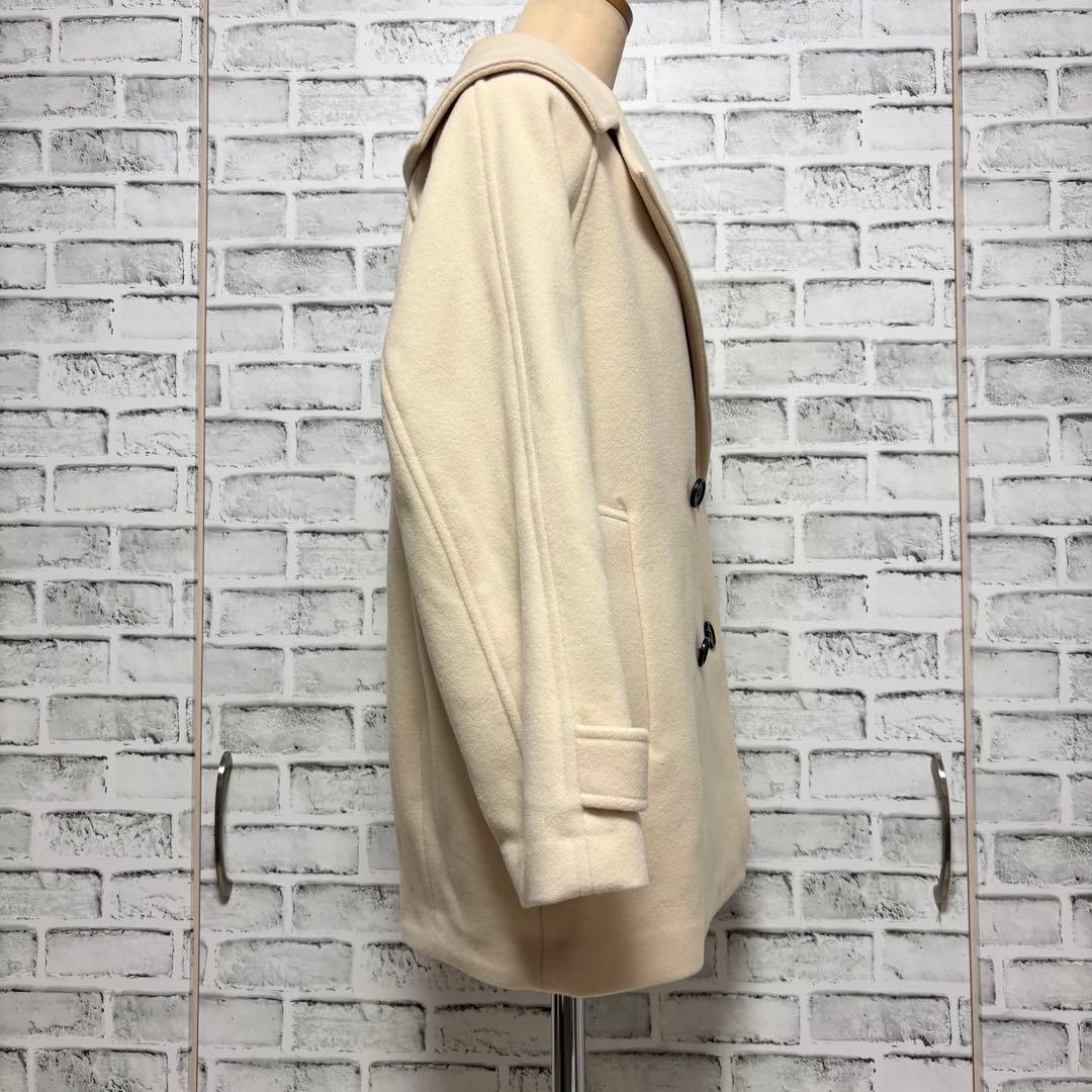 N. Natural Beauty Basic ウールパイルダブルミディコート