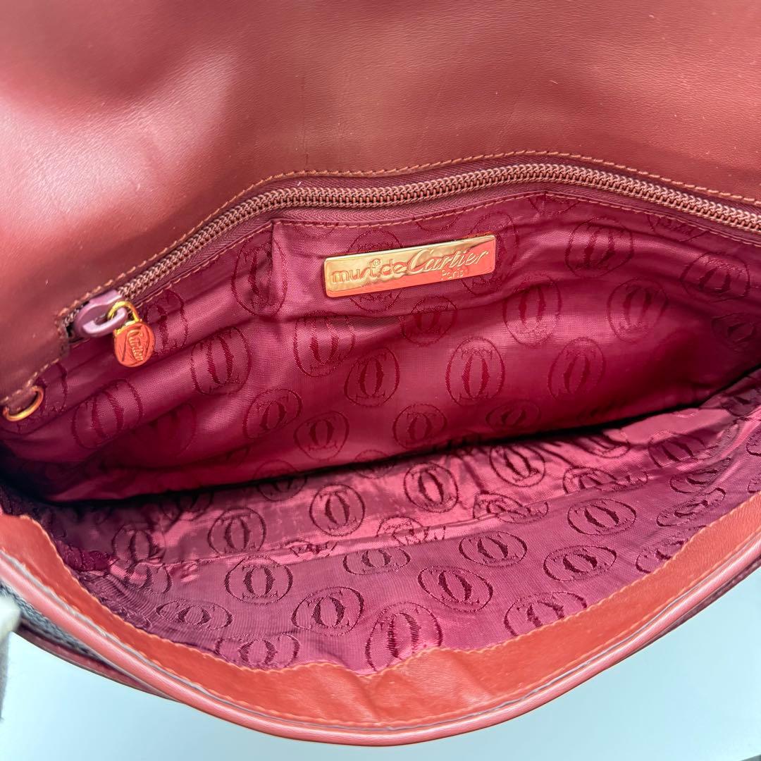 ✨美品✨カルティエ マストライン ボルドー クラッチバッグ 保存袋付 レディース