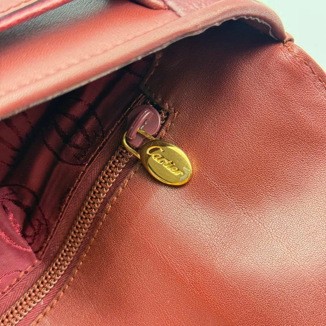 ✨美品✨カルティエ マストライン ボルドー クラッチバッグ 保存袋付 レディース