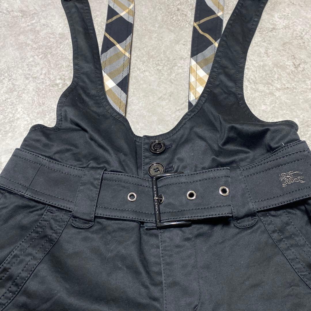 バーバリーブルーレーベル　サロペット　ショートパンツ　ノバ　ギガチェック