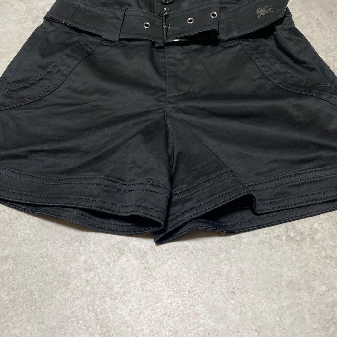 バーバリーブルーレーベル　サロペット　ショートパンツ　ノバ　ギガチェック