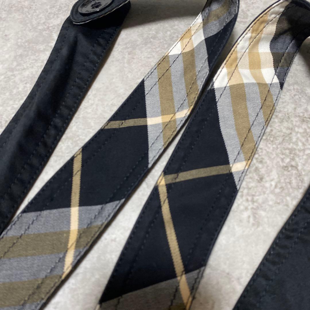 バーバリーブルーレーベル　サロペット　ショートパンツ　ノバ　ギガチェック