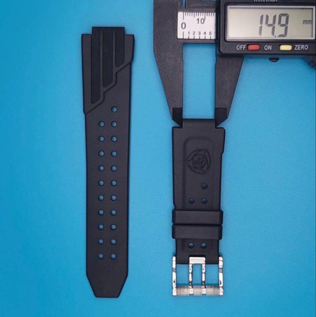 新品 AQUANAUTIC 純正ラバーベルト グレー 激レア