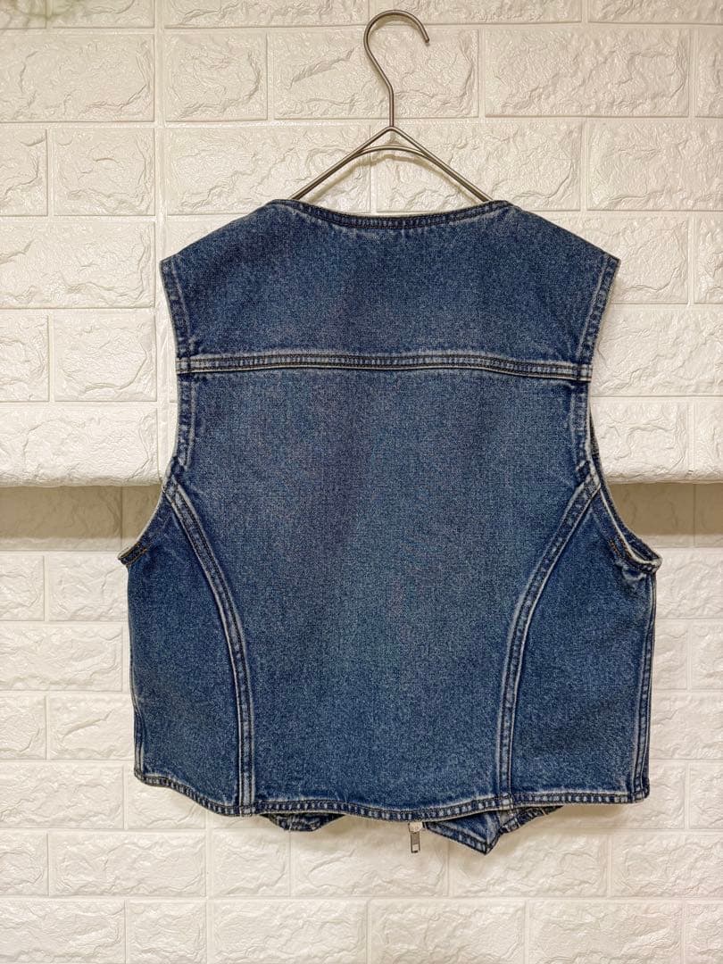 ラングラー×メゾンスペシャル コラボレーションマッドデニムベスト