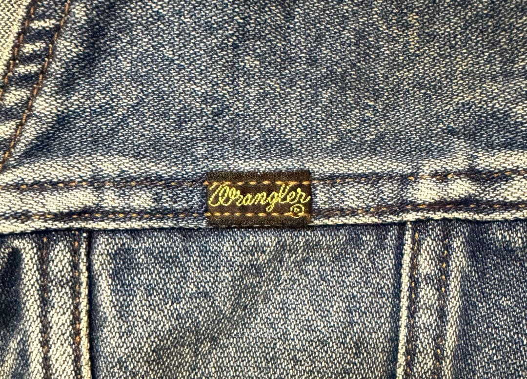 ラングラー×メゾンスペシャル コラボレーションマッドデニムベスト