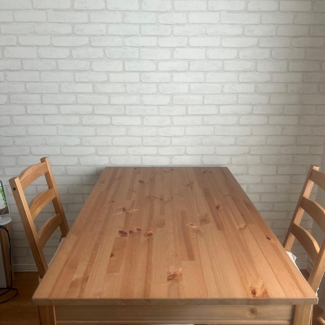 最終値下げ【直接引取限定】IKEA ヨックモックダイニングテーブルチェアセット