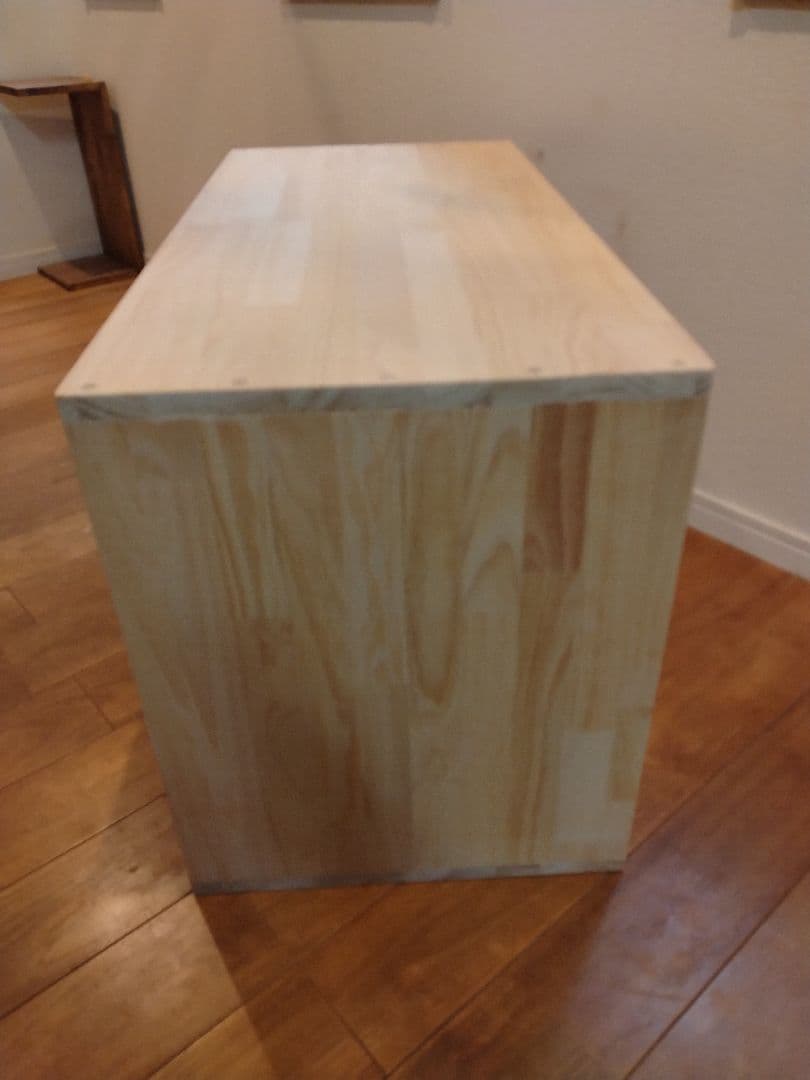 木製　ハンドメイド　オーダー　ロの字　棚　シェルフ　ラック　水槽台　テレビ台