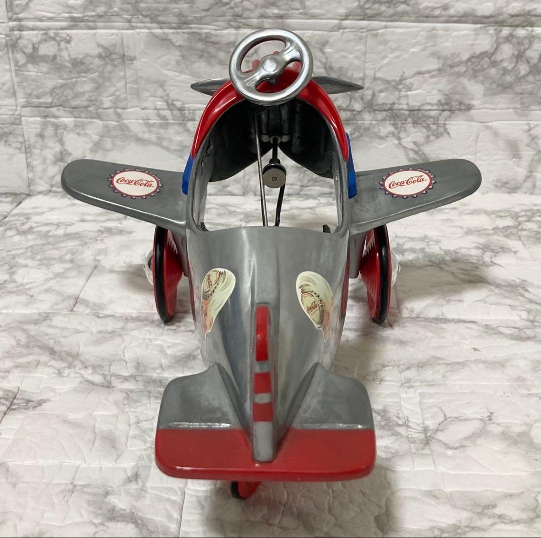 【希少 限定モデル】Coca Cola ペダルエアプレーン シルバー メタル製