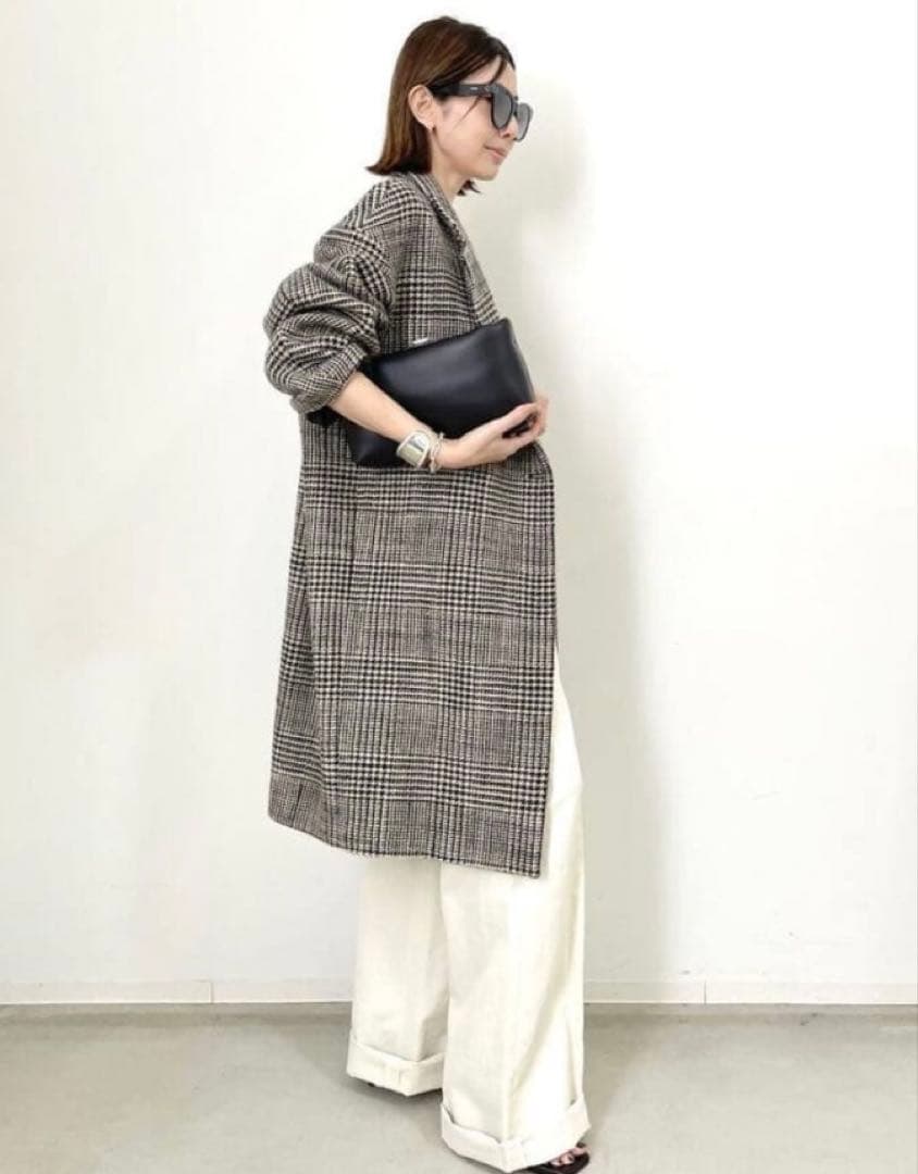 ジャケット・アウター LISIERE CHECK W COAT