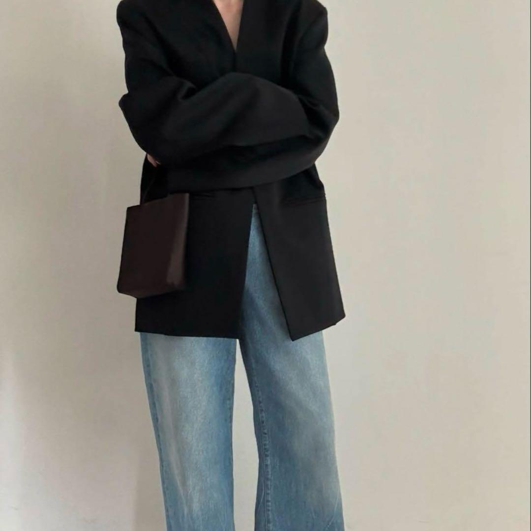 ♡新品未使用♡digne collarless jacket Black