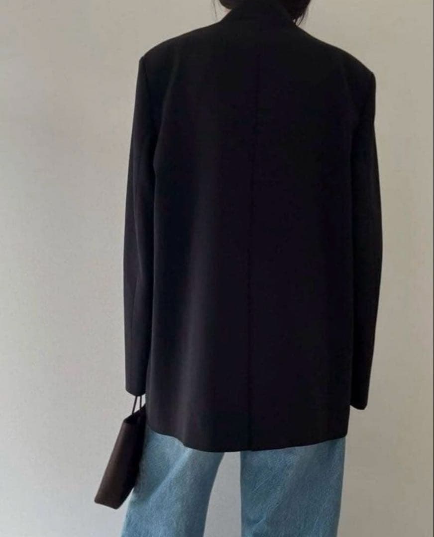 ♡新品未使用♡digne collarless jacket Black
