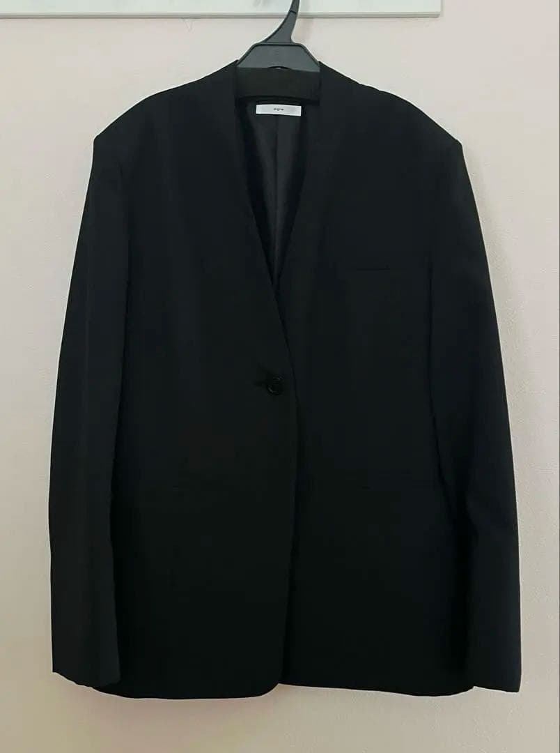 ♡新品未使用♡digne collarless jacket Black