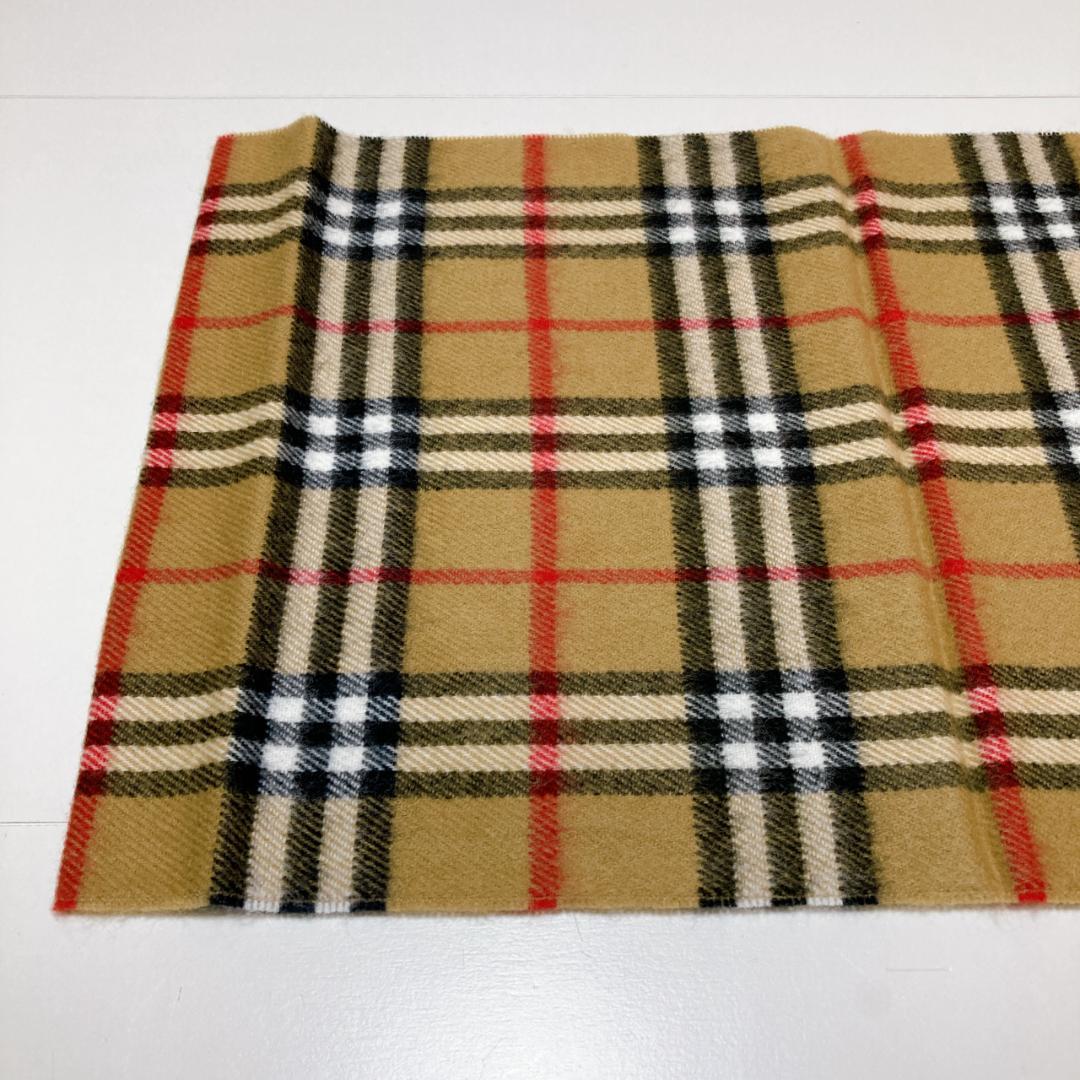 【新品タグ付】Burberrys バーバリー ノバチェック柄 ラムウールマフラー