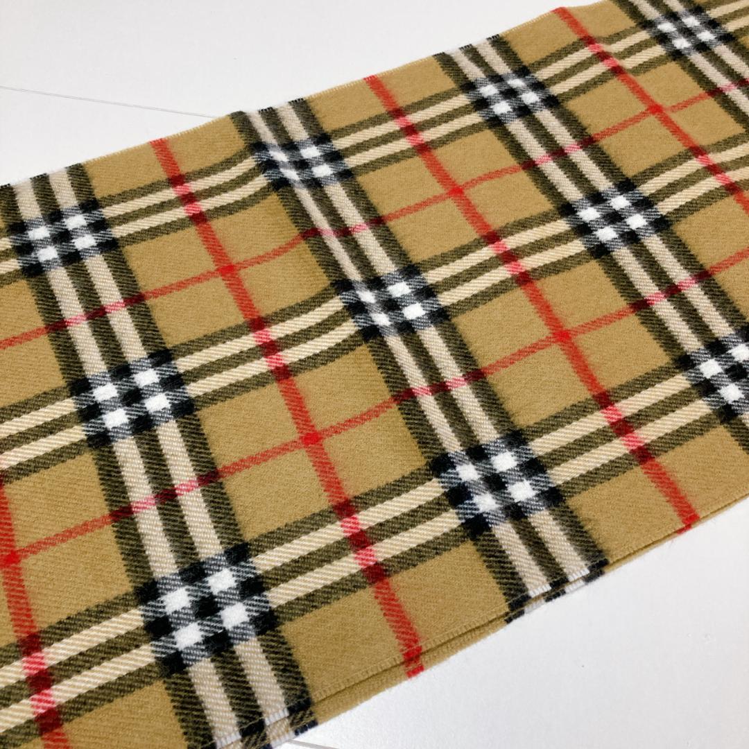 【新品タグ付】Burberrys バーバリー ノバチェック柄 ラムウールマフラー