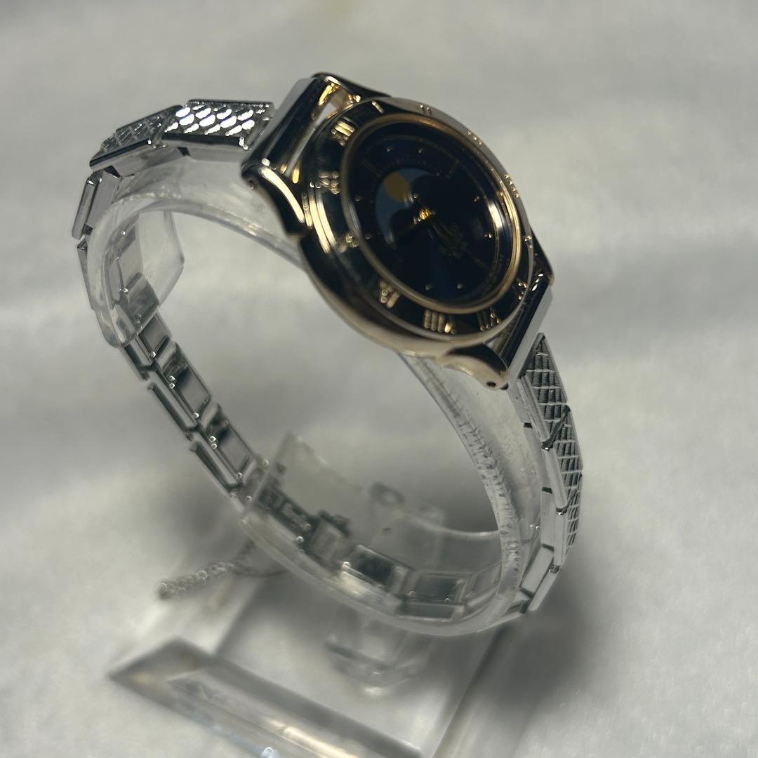 SEIKO ALBA ムーンフェイズ　新品電池　新品ベルト　稼動品