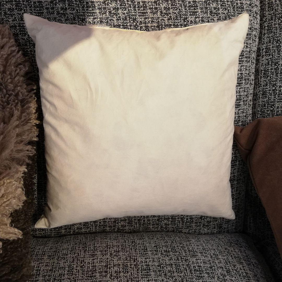 ◇美品　ドイツ製　Carma　クッション　ペア　シープ調　ブラウン