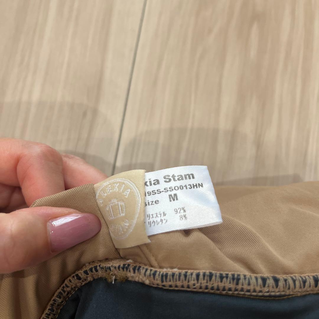 Alexia Stam ワンピース水着 M ベージュ・ブラック