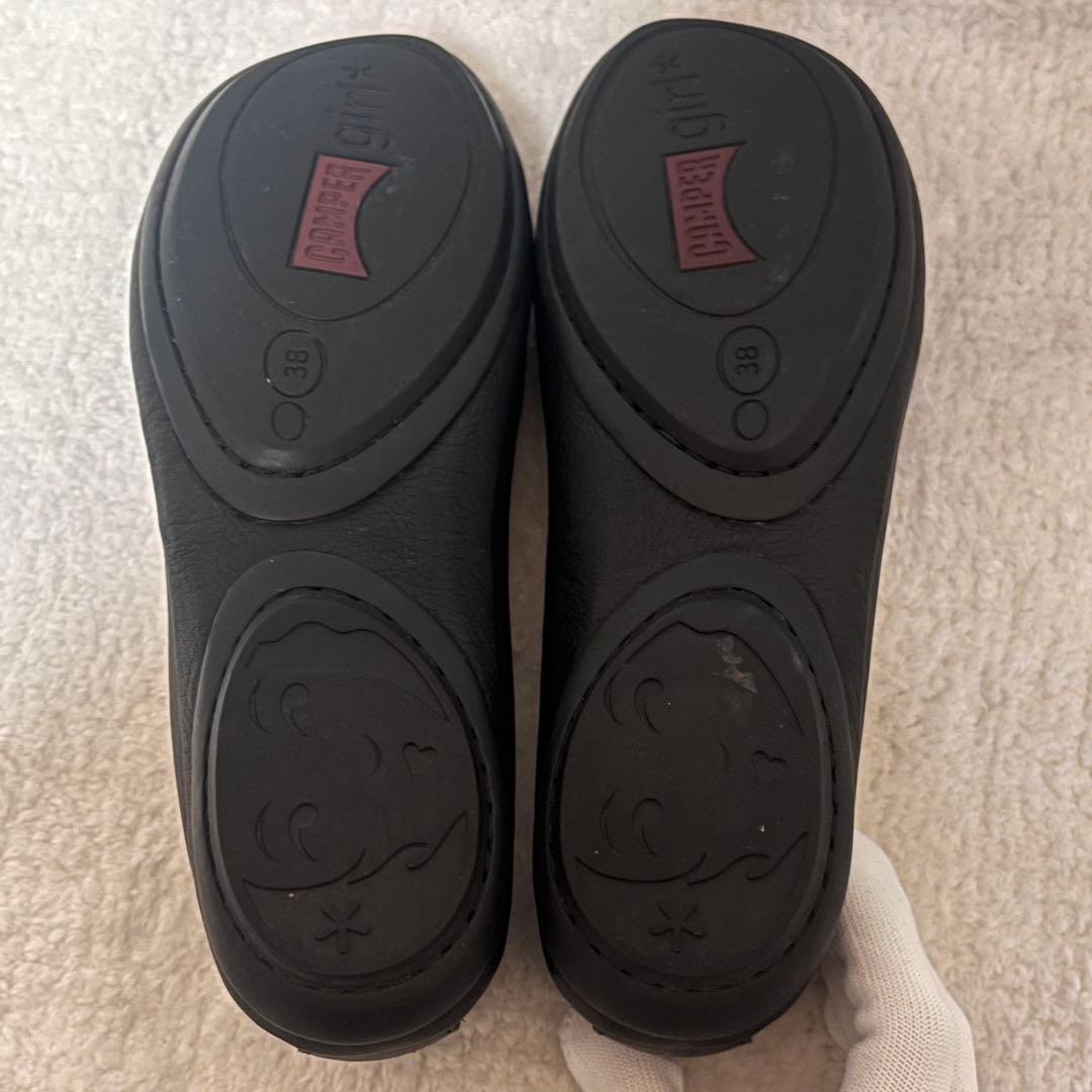 【CAMPER】美品 RIGHT NINA ブラック フラットシューズ