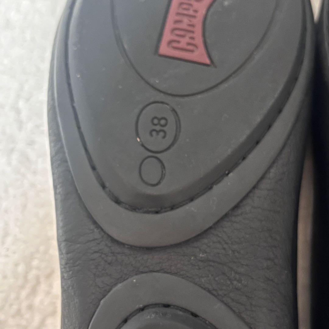 【CAMPER】美品 RIGHT NINA ブラック フラットシューズ