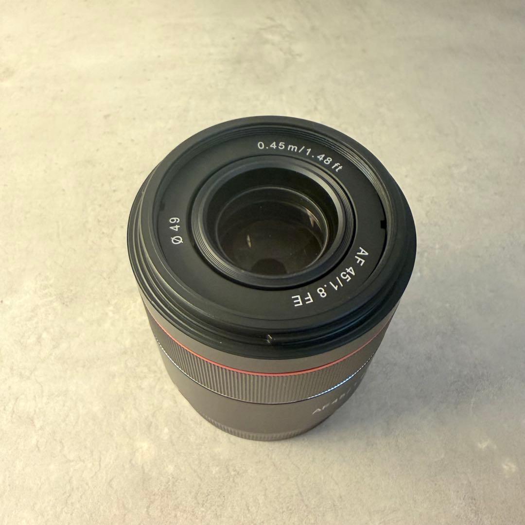 【美品】SAMYANG AF 45mm F1.8 FE Eマウント 付属品完備