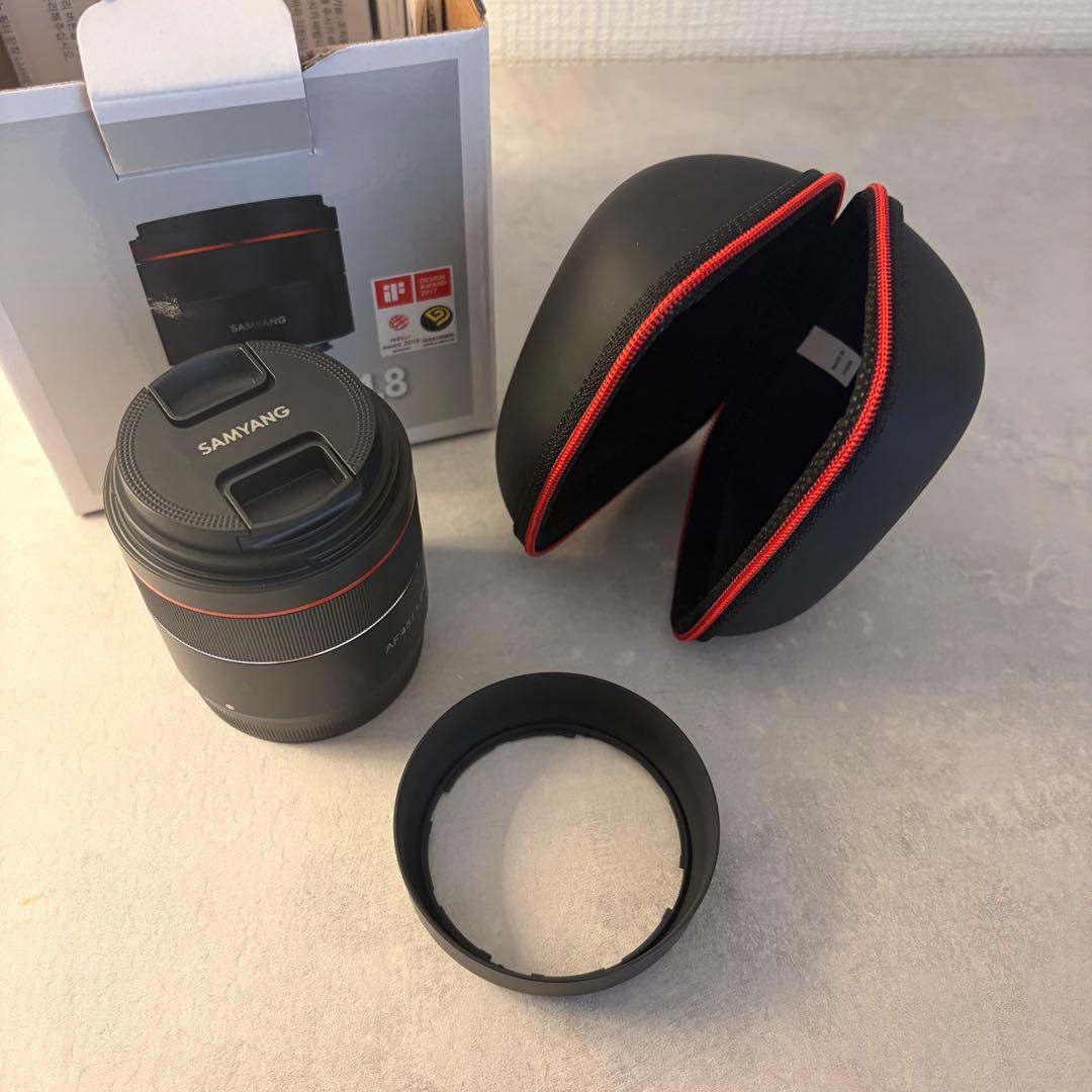 【美品】SAMYANG AF 45mm F1.8 FE Eマウント 付属品完備