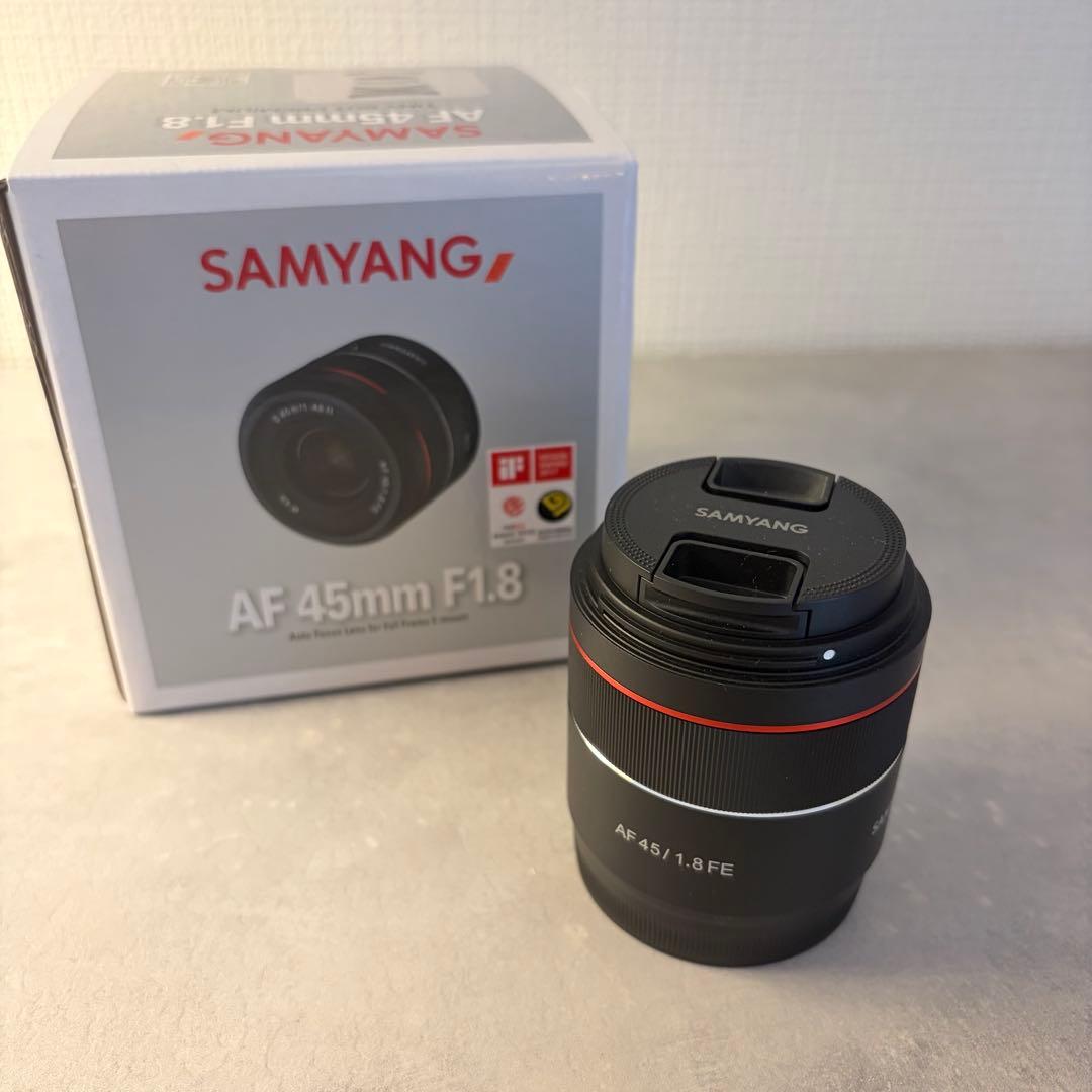 【美品】SAMYANG AF 45mm F1.8 FE Eマウント 付属品完備