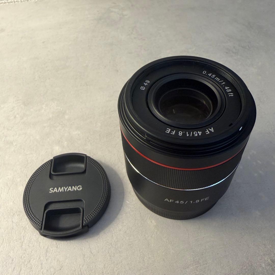 【美品】SAMYANG AF 45mm F1.8 FE Eマウント 付属品完備
