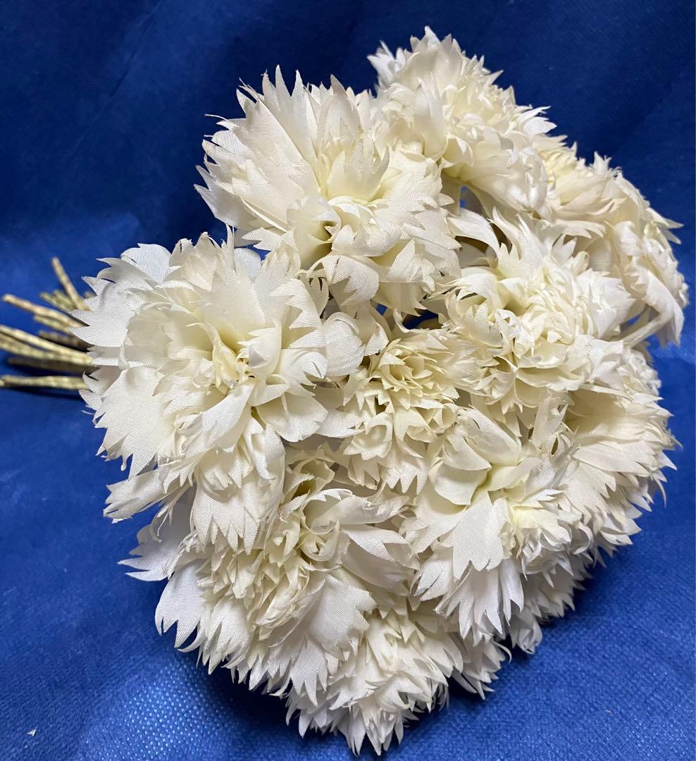 布花　染め花　アートフラワー　アンティーク風　 花たばブーケ2点セットおまとめ