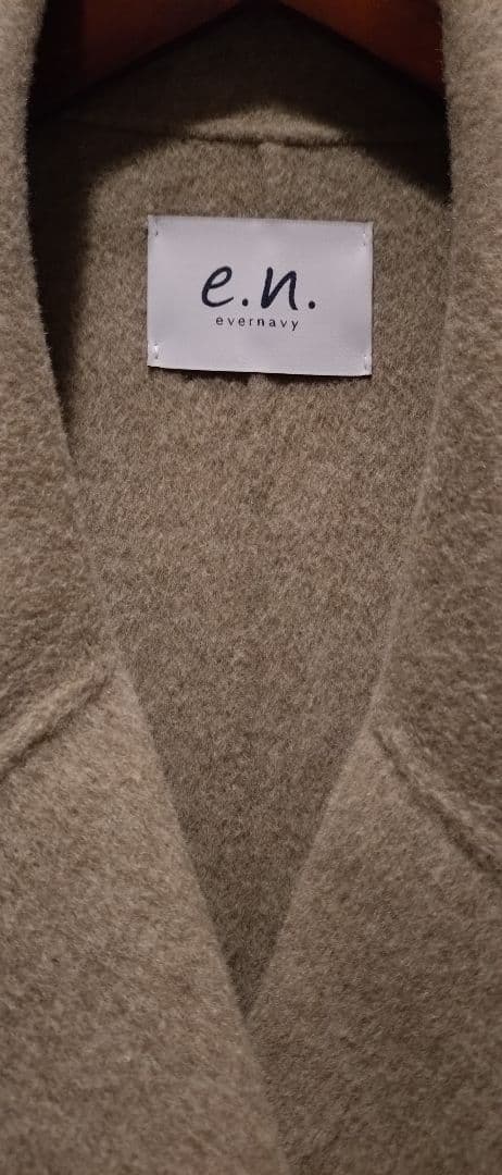 新品 evernavy エバーネイビー リバー ピーコート ウール べージュ