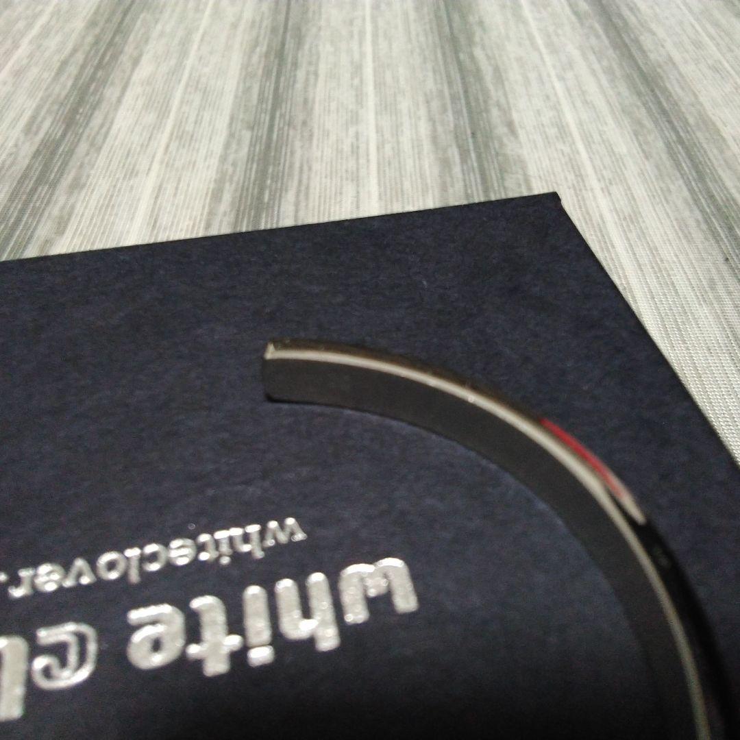 [ホワイトクローバー] ペアバングル サージカルステンレス ダイヤモンド クロス