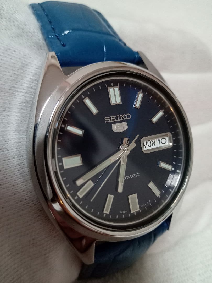 松*ん様 SEIKO5　AUTOMATIC　機械式自動巻　7S26　ネイビー　未