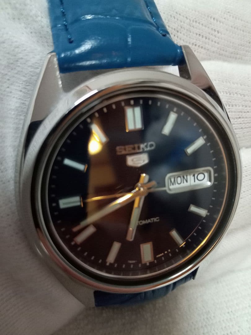 松*ん様 SEIKO5　AUTOMATIC　機械式自動巻　7S26　ネイビー　未